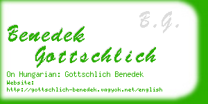 benedek gottschlich business card